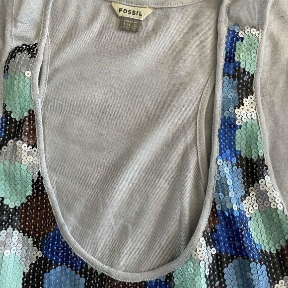 Fossil Sequin Racerback Tank, Large - Picture 10 of 13